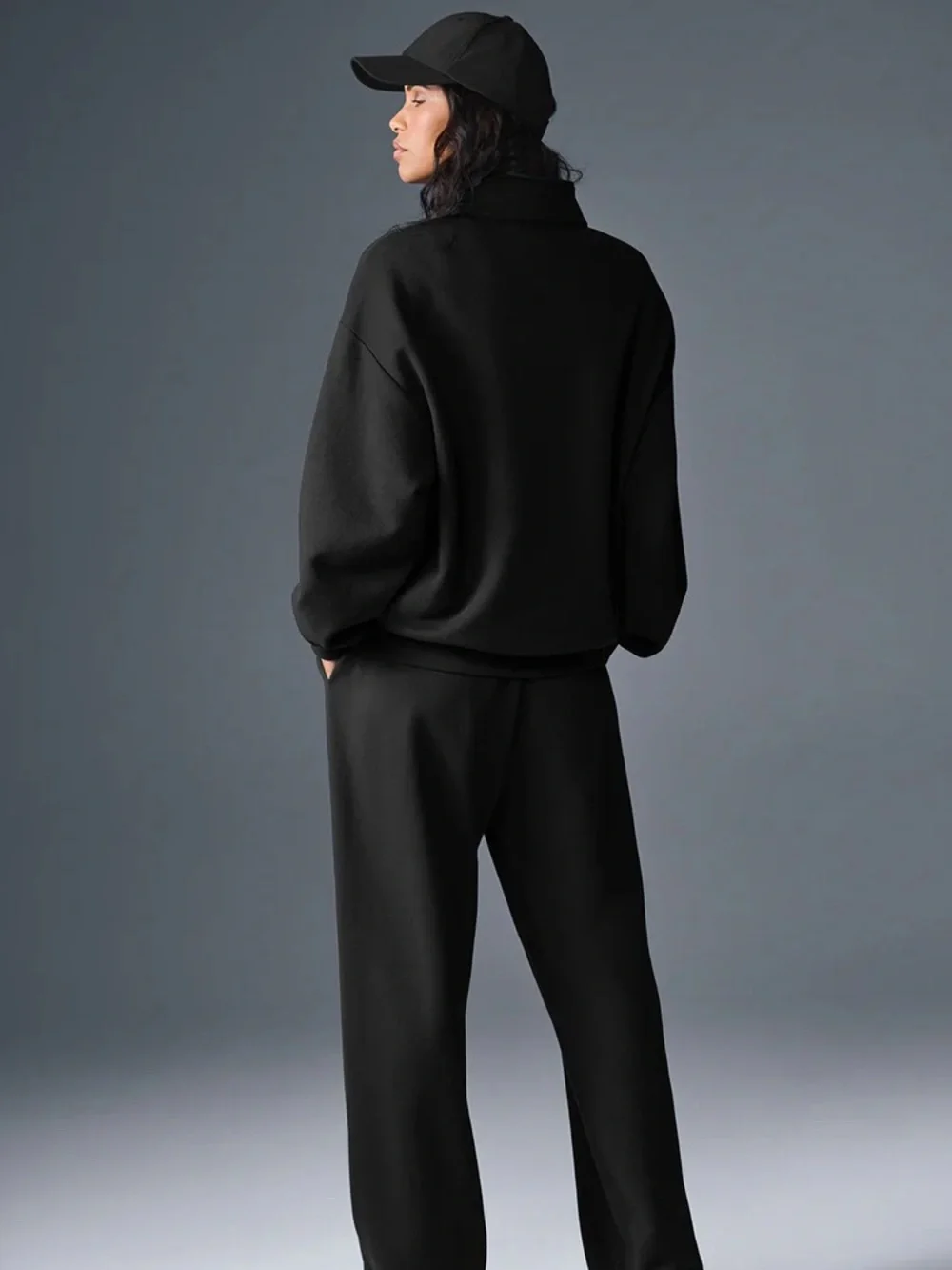 NWT ALO Accolade Quarter-Zip Black Size X-Large
